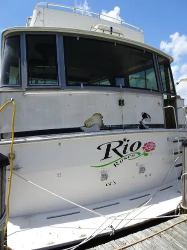 Slide: The Image of Bertram 58 Flybridge Motor Yacht 1981 - 7