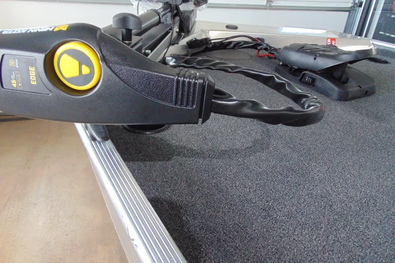 Slide: The Image of 2026 Crestliner 1600 Storm boat with Minn Kota Edge trolling motor. - 5