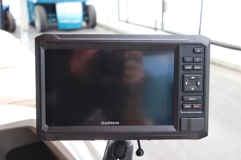 Slide: The Image of Garmin navigation system on 2024 Sun Tracker Party Barge 22 DLX boat. - 19