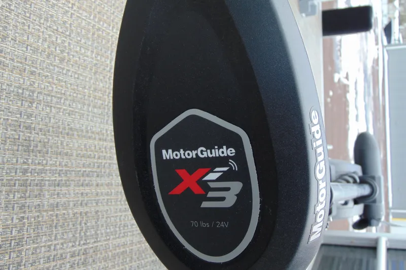 Slide: The Image of MotorGuide X3 motor on 2019 Godfrey SW 180C boat, 70 lbs thrust, 24V. - 21