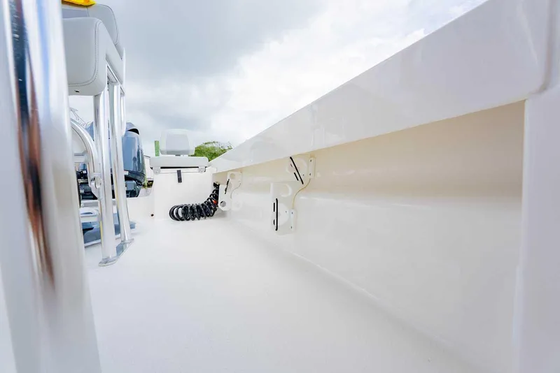 Slide: The Image of 2026 Bay Rider 219 Bay boat interior, showcasing sleek design and modern features. - 29
