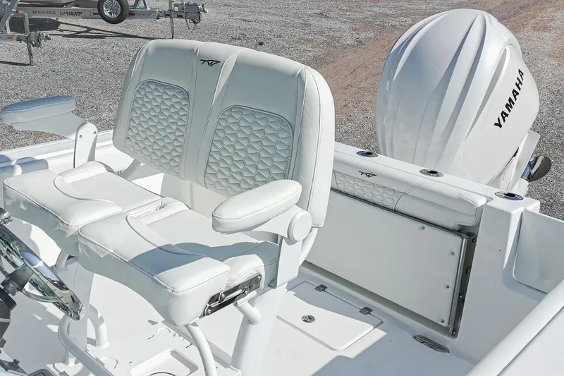 Slide: The Image of 2026 Tidewater 232 CC Adventure boat with Yamaha engine and luxurious seating. - 47