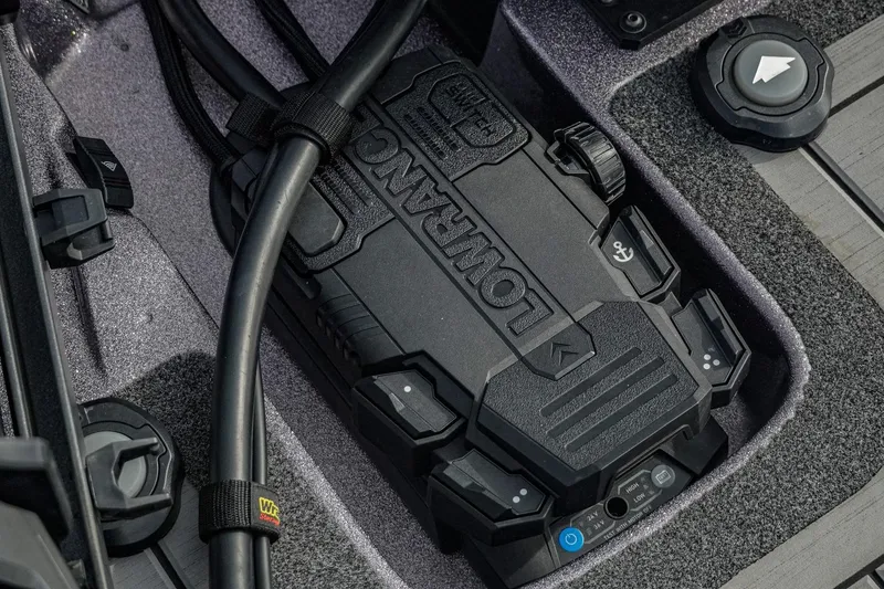 Slide: The Image of 2023 Bass Cat Puma STS boat featuring advanced Lowrance electronics system. - 22