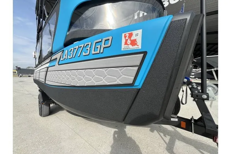 Slide: The Image of 2022 Sea Doo Switch 18 boat with registration LA3773 GP on trailer. - 13