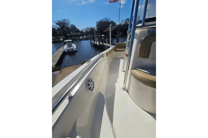Slide: The Image of 2017 Key West 189 FS boat docked by a serene waterfront. - 24