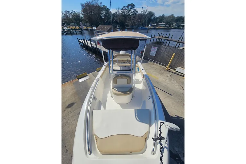 Slide: The Image of 2017 Key West 189 FS boat docked by a serene waterfront. - 26