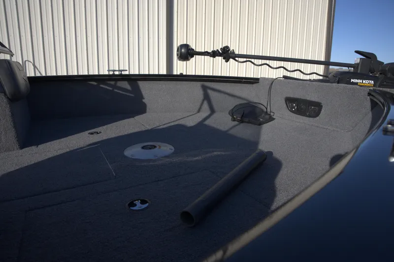 Slide: The Image of 2020 Tracker Pro Guide V-175 Combo boat interior with Minn Kota trolling motor. - 6