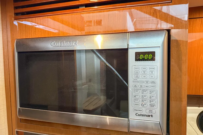 Slide: The Image of Cuisinart microwave in 2016 Sea Ray Sundancer 510 yacht kitchen. - 20