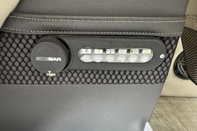 Slide: The Image of Control panel on 2020 Harris Grand Mariner 250 boat with drink selection buttons. - 28