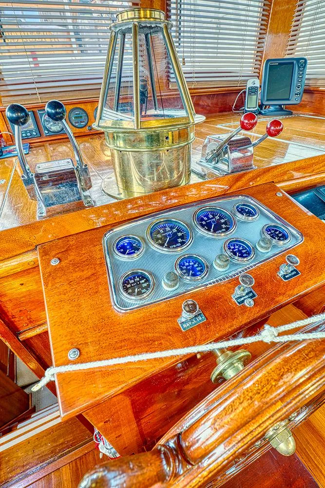 Slide: The Image of Dashboard of a 1926 Hacker-Craft Bridge Deck boat. - 17