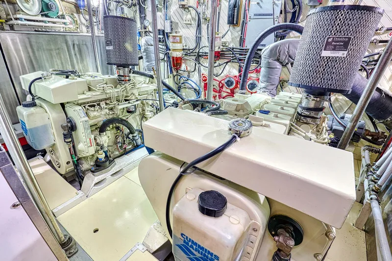 Slide: The Image of Engine room of a 1926 Hacker-Craft Bridge Deck boat. - 28