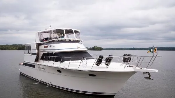 Slide: The Image of Californian 52 Cockpit Motor Yacht 1991 - 2