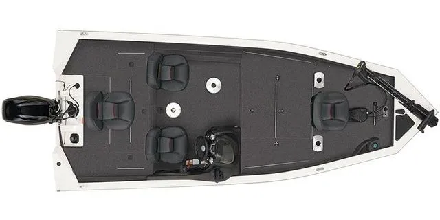 Slide: The Image of Tracker Pro Team 175 Crappie boat, top view, 2025 model. - 19