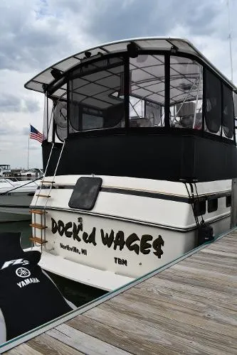 Slide: The Image of Carver Yachts 3607 Aft Cabin 1982 - 1
