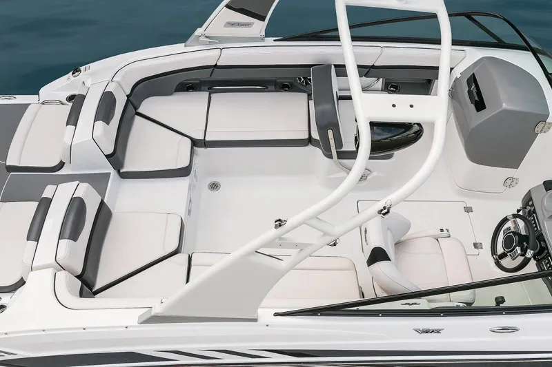 Slide: The Image of 2018 Chaparral Vortex 243 VRX interior with seating area. - 5
