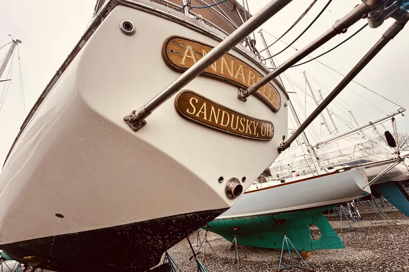 Slide: The Image of 1978 Shannon 38 sailboat, named Annabelle, docked in Sandusky, Ohio. - 3