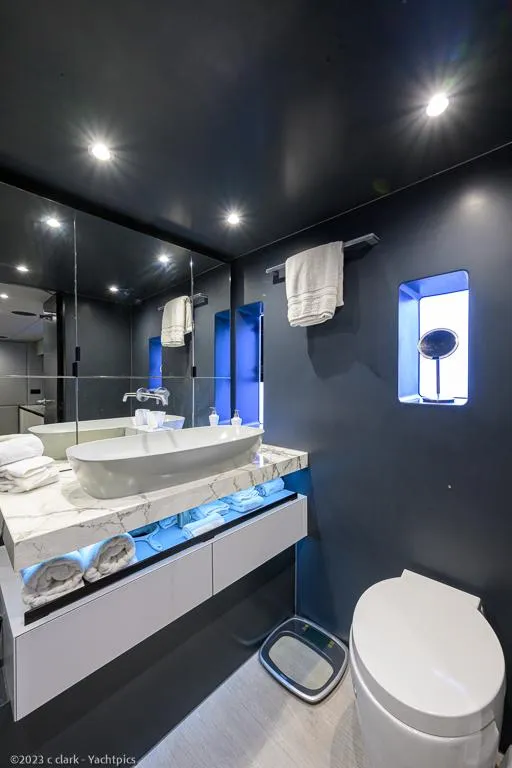 Slide: The Image of Sunreef 60 NERO- Port Master Cabin Head - 105