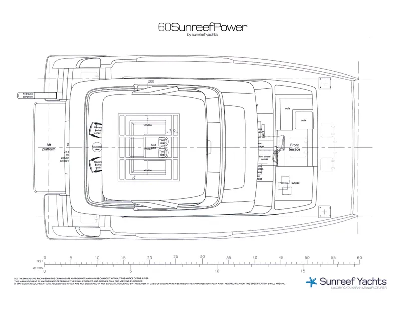 Slide: The Image of Sunreef 60 NERO- Dimensions - 134