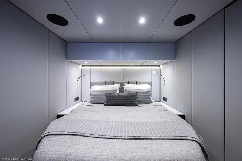 Slide: The Image of Sunreef 60 NERO- Mid Starboard Guest Cabin - 87