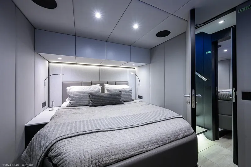 Slide: The Image of Sunreef 60 NERO- Mid Starboard Guest Cabin - 89