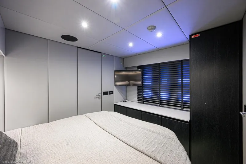 Slide: The Image of Sunreef 60 NERO- Mid Starboard Guest Cabin - 90