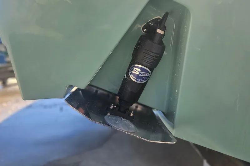 Slide: The Image of Trim tab actuator on 2026 Sea Hunt Ultra 275 Coffin Box boat. - 9