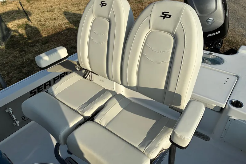 Slide: The Image of 2026 Sea Pro 250 Bay boat seats, featuring sleek design and comfortable upholstery. - 17