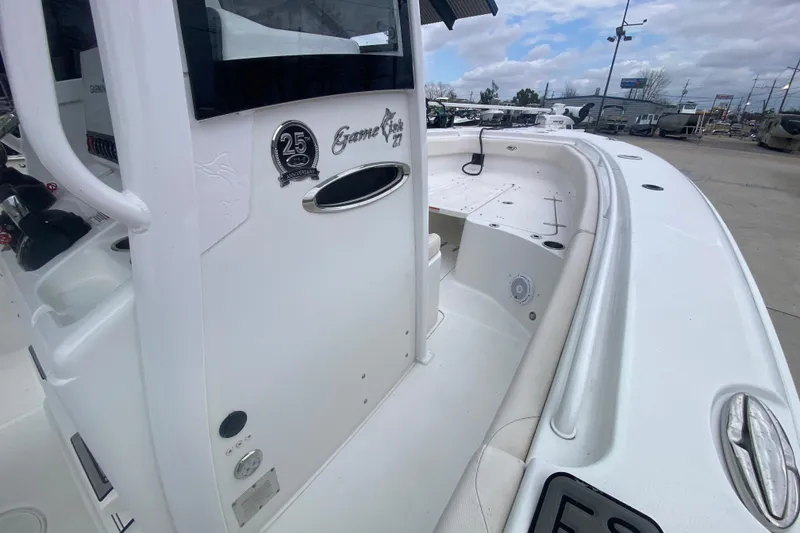 Slide: The Image of 2021 Sea Hunt Gamefish 27 Forward Seating boat, white interior, 25th anniversary edition. - 18