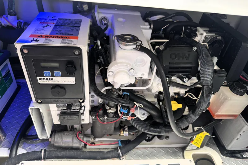 Slide: The Image of Engine compartment of a 2014 Formula 400 FX8 with Kohler advanced digital control system. - 44