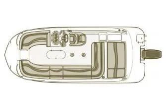Slide: The Image of Manufacturer Provided Image: Top view of 2019 Starcraft MDX 211 O/B boat layout. - 45