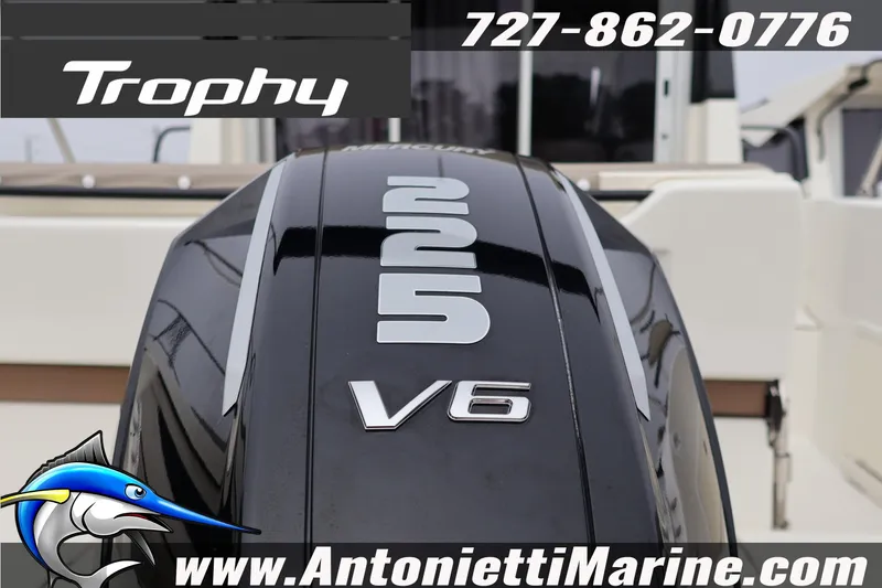 Slide: The Image of Bayliner Trophy T25 Explorer 2026 with V6 engine, displayed by Antonietti Marine. - 7