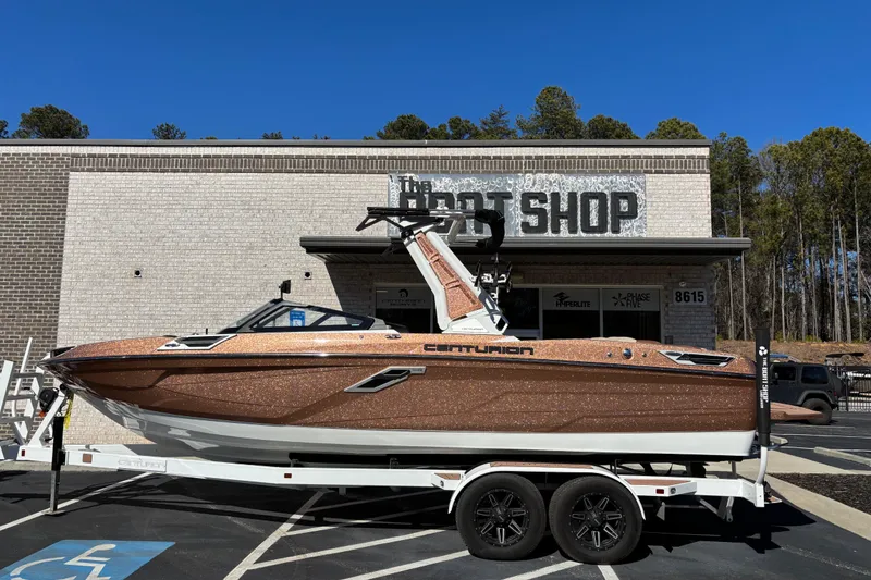 The Image of 2022 Centurion Ri245 boat on trailer outside The Boat Shop. - 0