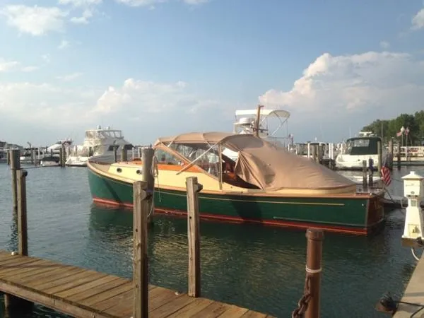 Slide: The Image of Custom John's Bay Boat Company 35 Lobster Yacht 1996 - 2