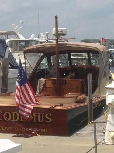 Slide: The Image of Custom John's Bay Boat Company 35 Lobster Yacht 1996 - 8