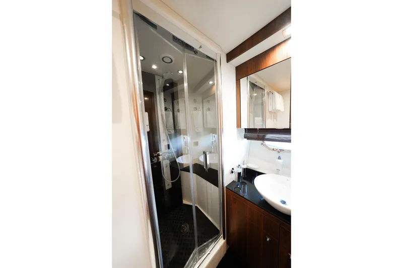 Slide: The Image of Luxurious kitchen interior of 2013 Sunseeker Manhattan 73 yacht with modern appliances. - 24