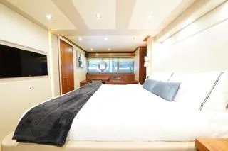 Slide: The Image of Luxurious bathroom in 2013 Sunseeker Manhattan 73 yacht with modern fixtures and glass shower. - 31