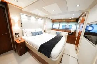 Slide: The Image of Luxurious bathroom interior of 2013 Sunseeker Manhattan 73 yacht with modern fixtures. - 32