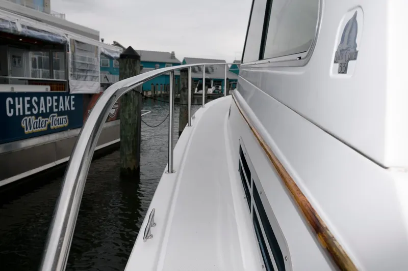 Slide: The Image of 2010 Back Cove 33 yacht docked near Chesapeake Water Tours. - 9
