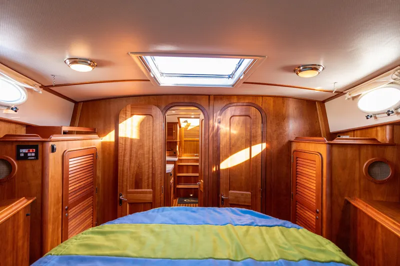 Slide: The Image of Luxurious cabin interior of 2010 Hinckley Talaria 44 MKII Express yacht. - 44
