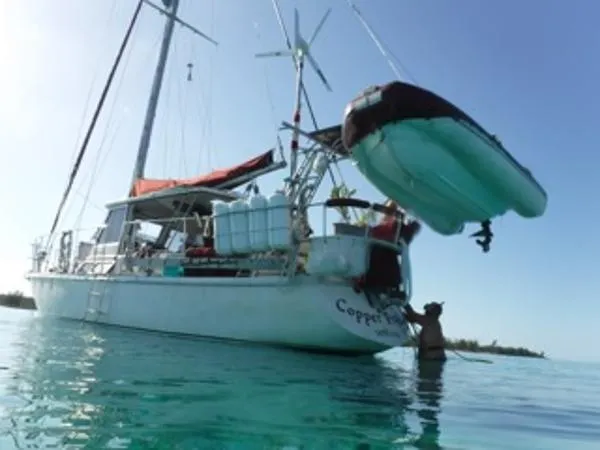 Slide: The Image of Gulfstar 43 Center Cockpit Sailboat 1975 - 2