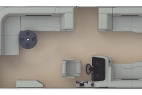Slide: The Image of Top view of 2026 Godfrey Monaco 2086 boat interior layout. - 2