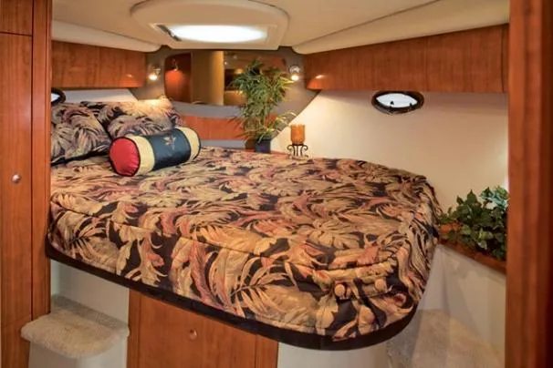 Slide: The Image of Luxurious bedroom in the 2008 Cruisers Yachts 390 Sports Coupe. - 8