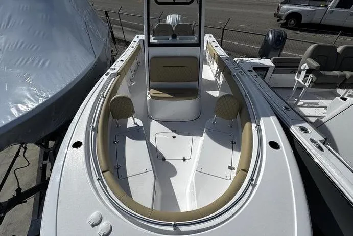 Slide: The Image of 2026 Sportsman Open 232 Center Console boat with spacious seating and modern design. - 6