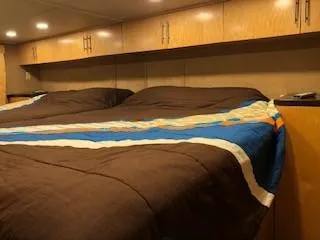 Slide: The Image of Interior of 2008 Destination Yachts Cruisin yacht with cozy bed. - 19