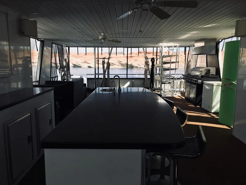 Slide: The Image of Interior of a 2008 Destination Yachts Cruisin yacht with kitchen. - 27