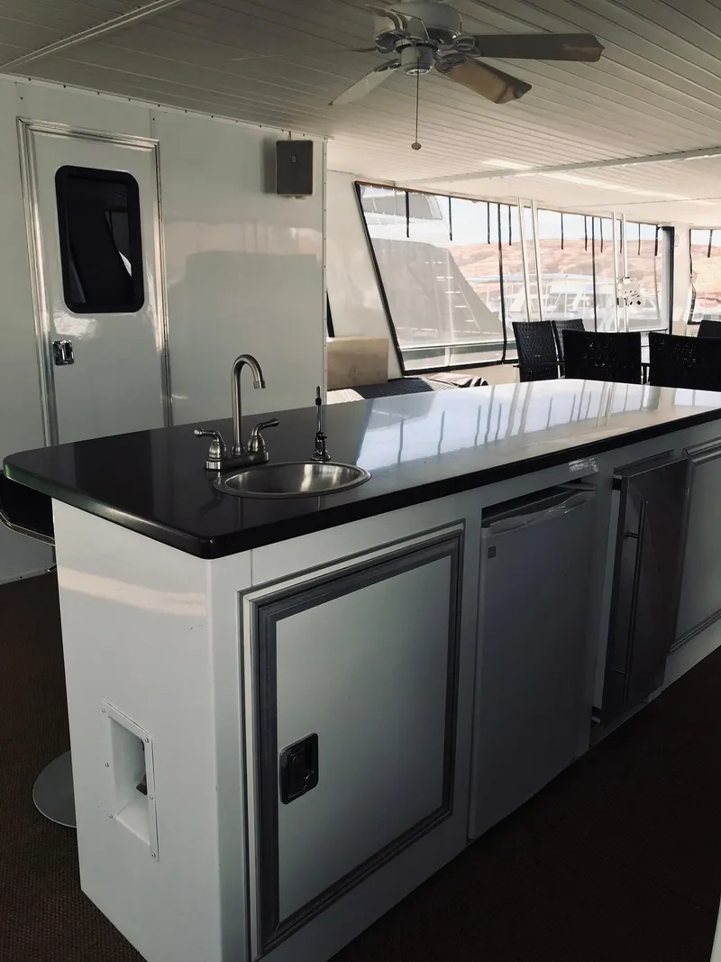 Slide: The Image of Interior of a 2008 Destination Yachts Cruisin yacht with modern kitchen. - 32