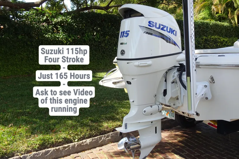 Slide: The Image of 2015 Pioneer 186 Cape Island with Suzuki 115hp engine, 165 hours, video available. - 4