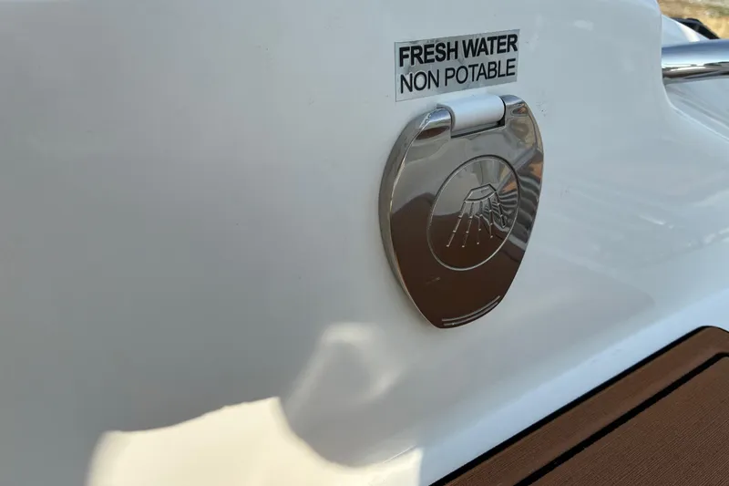 Slide: The Image of 2026 Sea Pro 245FLX Sandbar boat with non-potable fresh water access. - 34