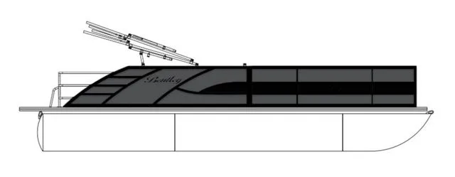Slide: The Image of Bentley Pontoons Elite 223 Admiral Dual Captain 3/4 Tube 2026 - 29