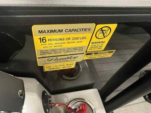 Slide: The Image of Bentley Pontoons Legacy 243 Swingback Dual Captain Full Tube Tower 2026 - 21